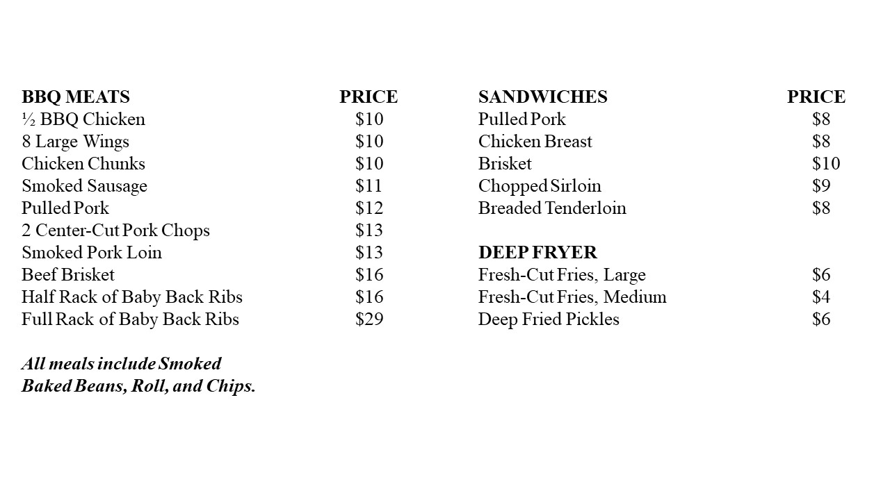 Dave BBQ Pit Menu (16MAY24)